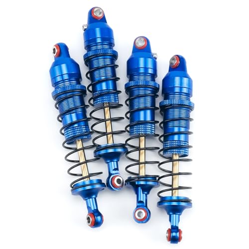 89mm Threaded Damper for Tra-xxas 1:16 Mini Maxx 4WD XRT VXL-3S | Monster Truck Upgrades Blue Aluminum 7075 Alloy Adjustable Spring Shock Absorber - color: Blue