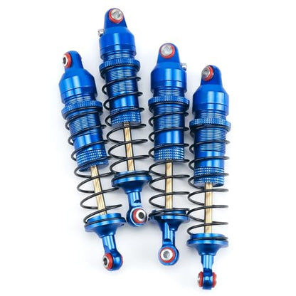 89mm Threaded Damper for Tra-xxas 1:16 Mini Maxx 4WD XRT VXL-3S | Monster Truck Upgrades Blue Aluminum 7075 Alloy Adjustable Spring Shock Absorber - color: Blue