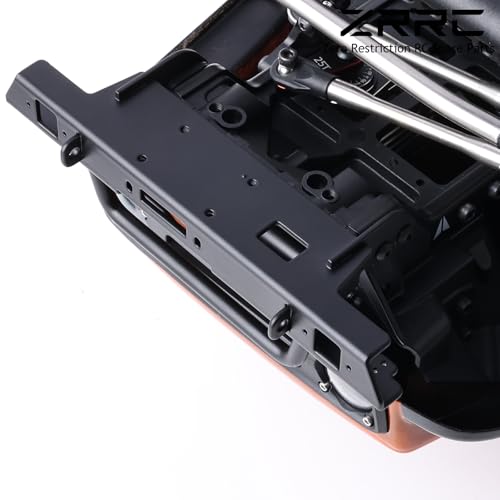 Steel Front Flat Bumper Kit Compatible with Vanquish VP VS4-10 Phoenix 1/10 RC Crawler, Heavy 45# Steel Front Bumper Upgrade for 1/10 RC Rock Crawler - style: Front