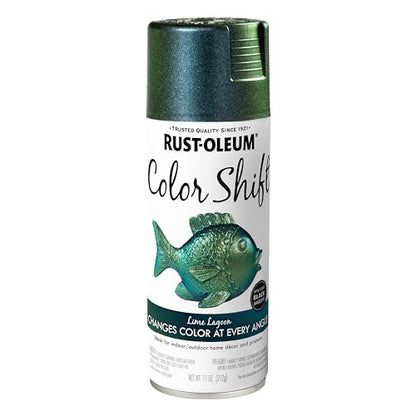 Rust-Oleum 398585 Color Shift Spray Paint, 11 oz, Lime Lagoon - color: Lime Lagoon, size: 11 oz (Pack of 1)