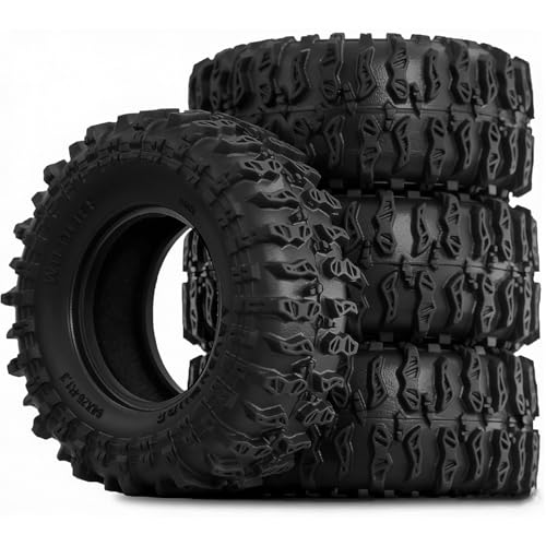 STMU 1.3'' RC Crawler Tires for 1/18 1/24 TRX4M SCX24 FCX18 FCX24 RC Crawler Car (Tires) - color: Tires