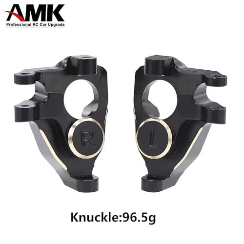 F10 Axle Brass Knuckle Weights with Front & Rear Portal Covers for 1/10 RC Crawler Vanquish VRD VS4-10 Phoenix, Lower COG LCG Upgrade Parts (3-in-1 Set)