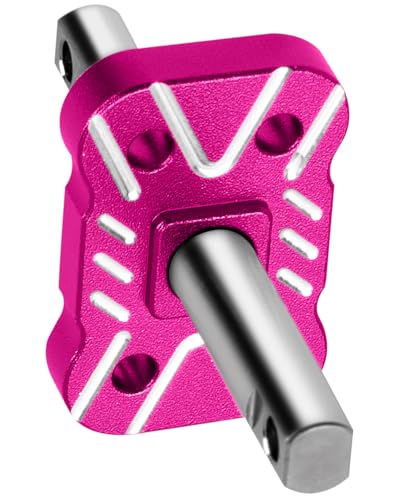 RC Differential Locker Spool Upgrades Part for 1/10 Slash 2WD(VXL),Rustler 2WD(VXL),Stampede 2WD(VXL),Bandit 2WD(VXL),Aluminum Diff Locker Mounts Hop-up,Pink - color: Titanium(1set)