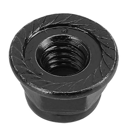 12PCS 4mm Nonslip Wheel Lock Nut Spare Parts Fit for Axial SCX10 1/10 RC Model Car Anti Slip Lock Nuts (Black)