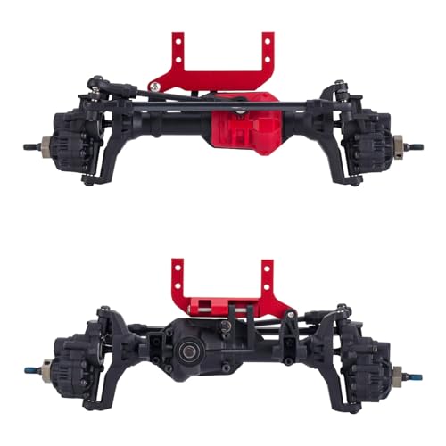 AMK TRX4 Servo Mount, Aluminum TRX4 SOA Mount 4-Link Suspension for 1/10 RC Crawler TRX4 Sevro On Axle Mount Upgrades (Black)