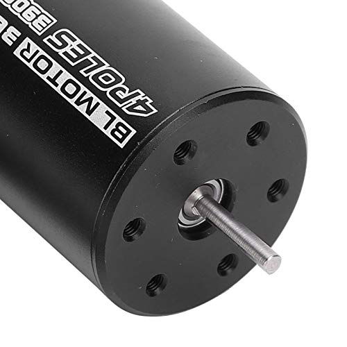 SUNGOOYUE Brushless Motor Sensorless Motor, 3650 3900KV RC Car with 4 Pole 12 Slot Design, 3.175mm Shaft, 900W for 1 8 1 10 RC Car Truck ((3650 3900kv brushless))