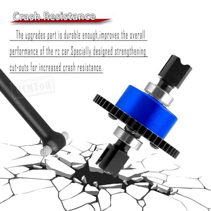 50T Center Differential&Center Drive Shaft Upgrades Part for 1/8 Typhon 6S,Center Diff&Center Driveshaft Hop ups,Navy Blue - color: Navy Blue - Upgrades
