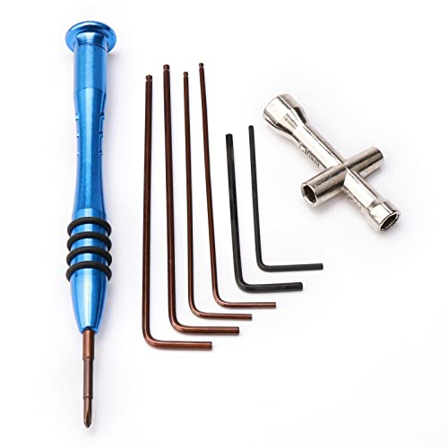 319PCS RC Screw Kit M2 M2.5 M3 Screws Bolt & Nuts Swing Arm Pin Hardware Fastener Replacement Wrench for Wltoys 144001 124018