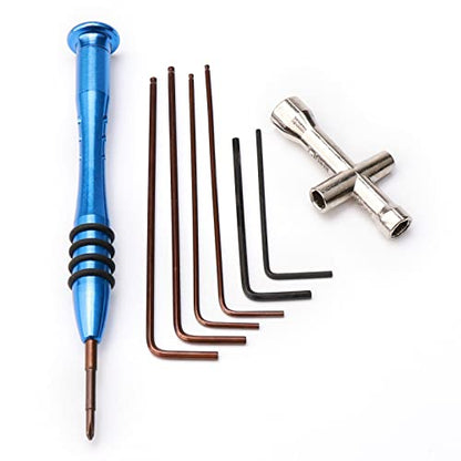 319PCS RC Screw Kit M2 M2.5 M3 Screws Bolt & Nuts Swing Arm Pin Hardware Fastener Replacement Wrench for Wltoys 144001 124018