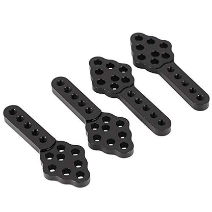 4Pcs Metal CNC RC Car Shock Absorber Mount Adjust Height Angle Stand for Axial SCX10 90046 D90 D110 SCX10III RC Crawler (Black) | Adjust Height Angle Stand, For Axial SCX10 90046 D90 D110 SCX10III RC Crawler Parts - color: Black