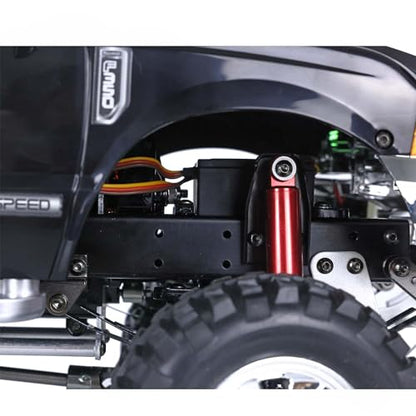 TOUCAN RC HOBBY US in Stock Hengguan 1/10 RC Hg Pickup Truck P410 4Wd Rally Racing Crawler Car 2.4G Radio Motor ES - color: Black