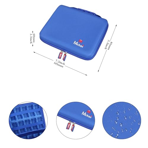 Shockproof Carrying Case for Hot Wheels 20 Cars, Case Only (All Blue) - color: All Blue