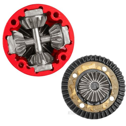 RC 43T/10T Front&Rear Diff Gear Differential Upgrades Part for 1/8 Kraton,Outcast,Notorious,Talion 6s BLX/EXB,1/7 Big Rock,Fireteam,Mojave 6s BLX,Red - color: Red-(upgrades）