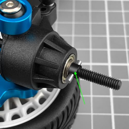2pcs Steel Universal RC Car Front Rear CVD Drive Shaft Dogbone Joint Compatible with Tamiya TT01 TT01E 1/10 RC Drift Car Upgrade Parts
