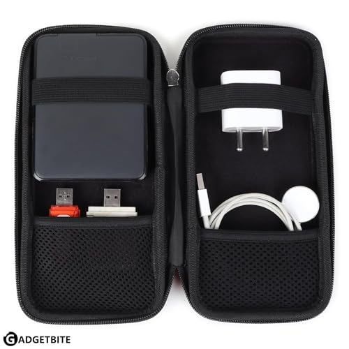 Portable Electronic Accessories Organizer - Travel-Friendly Pouch For Vlogging Camera, Usb Cables, Power Banks, Adapters, Hard Disks, And More (Black) - style: Modern