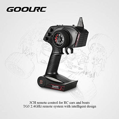 GoolRC 2.4G 3CH AFHS Radio Remote Control Transmitter with Receiver for RC Car Boat
