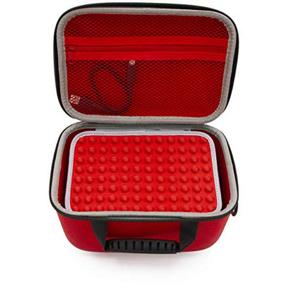 CASEMATIX Hard Shell Travel Case Compatible with Nintendo Switch Mario Kart Live Home Circuit Kart - Carrying Case with Shoulder Strap and Padded Divider, Red