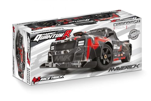 Maverick 150313 QuantumR Flux 4S 1/8 4WD Race Truck - Grey/Red