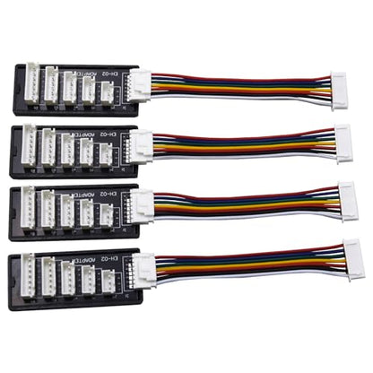 Blomiky 4 Pack JST-XH-7P to 2S-6S Adapter Board and Balace Socket Cables for B6 B6AC C150 T240 T400 Lithium Battery Charge/XH-7P Board *4