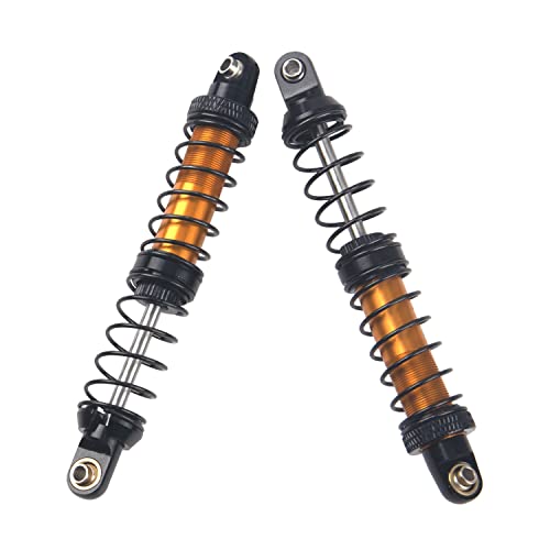 4Pcs ShareGoo Metal Shock Absorber 70/80/90/100/110/120mm Damper Compatible with Tamiya CC01 Traxxas TRX4 Axial SCX10 D90 D110 RR10 1/10 RC Crawler Car (100mm Hole Distance) - size: 100mm Hole Distance