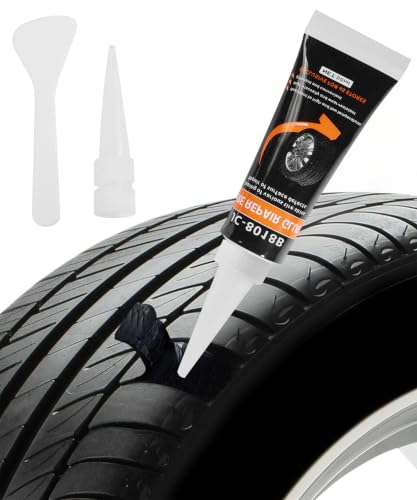 Rubber Cement,Car Accessories Universal Professional Waterproof Weather Resistance Tire Slime,Automotive Tire Repair Tools,Suitable for All Tires on Cars,Bicycles,Trucks,Motorcycles,Off-Road