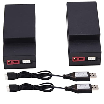 Blomiky 7.4V 2S 1000mAh 7.4Wh Lipo Rechargeable Battery and USB Cable Replacment for H16 H16BM H16PL H16DR RC Trucks / H16