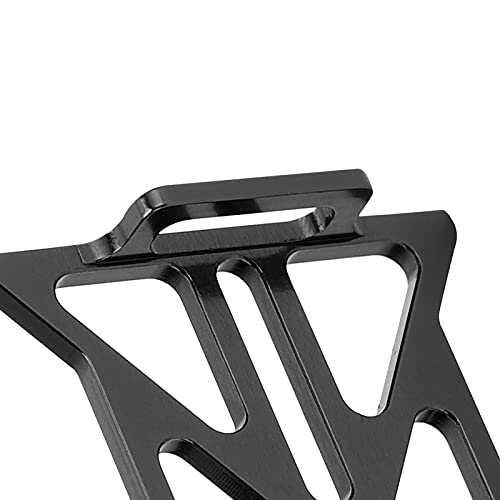 RC Car Battery Mounting Plate Aluminum Alloy Tray Compatible with Axial SCX24 90081 C10 1 24 Silver Color Easy Installation and Disassembly (Black) - color: Black