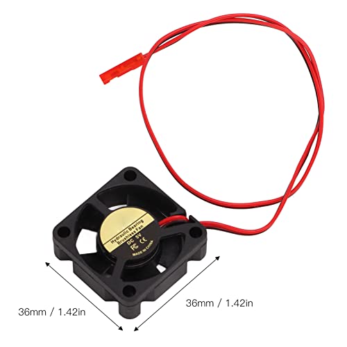 RC Motor Cooling Fan, Heat Dissipation Cooling Fan with Motor Mount 540 3650 3660 Engine Fin Heatsink for 1:10 Scale RC Car Sportinggoods Model Car Accessories