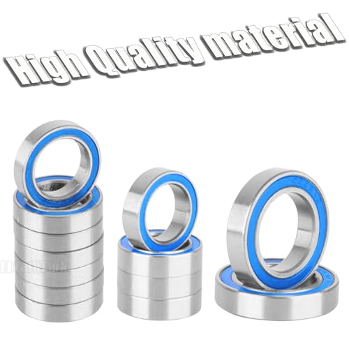 Steel Bearing Kit & Bearing Screw Kit Upgrades Part for 1/10 Big Rock 3s BLX/Granite 3s BLX/Senton 3s BLX/Typhon 3s BLX,RC Bearing Kit Rubber Seals Hops Up,Navy Blue - color: Navy Blue - (27 Pcs)