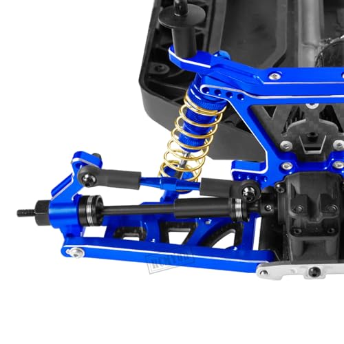 RC Upgrades Part for 1/10 Slash 4x4/Slash 4x4 VXL,Alloy Caster Block,Steering Blocks,Rear Stub Axle Carriers w/4pcs Wheel Hex & Bearings,Navy Blue - color: Navy Blue - Upgrades Part