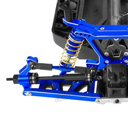 RC Upgrades Part for 1/10 Slash 4x4/Slash 4x4 VXL,Alloy Caster Block,Steering Blocks,Rear Stub Axle Carriers w/4pcs Wheel Hex & Bearings,Navy Blue - color: Navy Blue - Upgrades Part