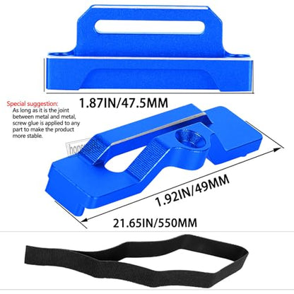 RC Tall Battery Holder Mount Hold Down Upgrades Part for 1/10 Slash 2WD/Slash 2WD VXL/F0rd F-15O Raptor 2WD,Aluminium Battery Mount Plate Tray Battery Holder Mount,#5827 Navy Blue - color: Navy Blue(for 1/10)