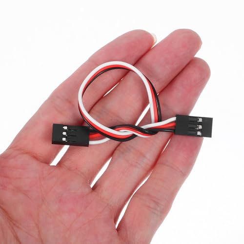 Garneck 10Pack RC Extension Cable 15cm: 3-Pin Female to Female Extension Wire Compatible with RC Airplane Car Helicopter Receiver Controller DIY Electronics