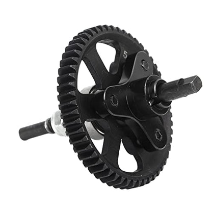 Aluminum Steel Differential Slipper Clutch, Slipper Clutch Assembly, 54T Aluminum Steel Differential Gear Slipper Clutch for Traxxas Slash 4x4 1/10 RC Car (Black) - color: Black