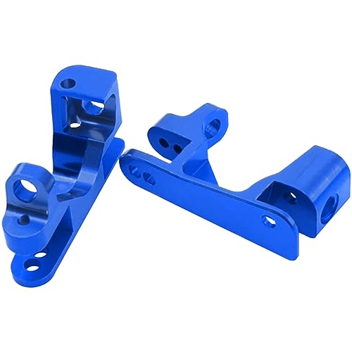 Metal C-Hubs Caster Blocks, Steering Blocks & Rear Stub Axle Carriers w/Ball Bearings Compatible with 1/10 Traxxas Slash 4X4, Stampede 4X4, Rustler 4WD Replaces of 6837 6832 1952 (Blue) - color: Blue