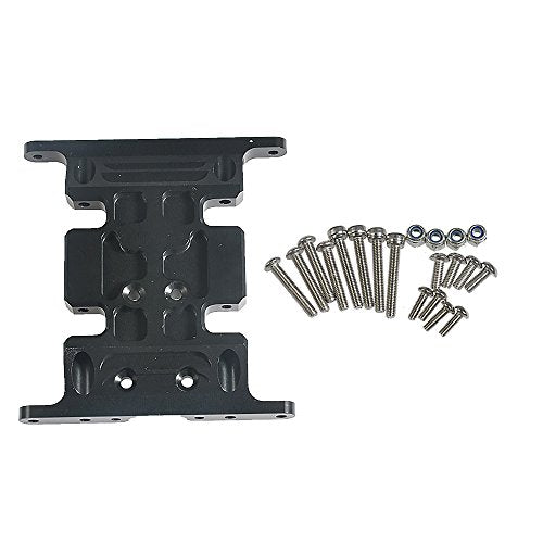 Aluminum Speed Center Skid Plate CNC Machined for 1/10 RC Axial SCX10 (Black)