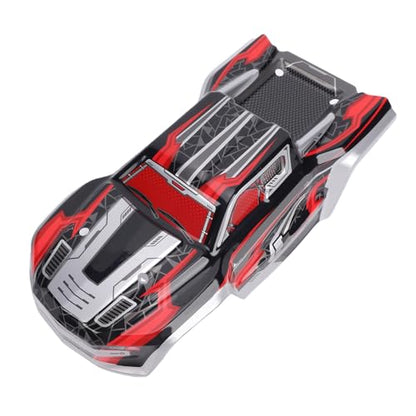 SUNGOOYUE 1/16 Body Shell Rc Car Body Shell, Replacement for Scy16101 Scy16102 1:16 Off Road Trucks, with Graffiti Decals and Mounting Pins (Red) - color: Red