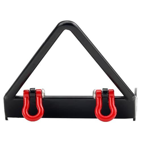 Metal Front Bumper with Winch Mount Shackles for 1/10 Axial SCX10 RC Crawler Upgrade