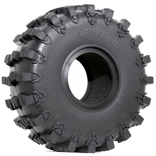 STMU 2.2-inch RC Crawler Tires (4 PCS) - 5.91-inch with Super Grip Soft Tyres Compatible for 1/10 RC Rock Crawlers: Axial SCX10,RBX10,90047, D90, TF2, Tamiya CC01, Traxxas TRX (2.2)