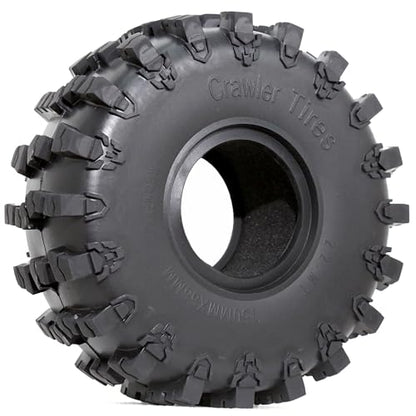 STMU 2.2-inch RC Crawler Tires (4 PCS) - 5.91-inch with Super Grip Soft Tyres Compatible for 1/10 RC Rock Crawlers: Axial SCX10,RBX10,90047, D90, TF2, Tamiya CC01, Traxxas TRX (2.2)