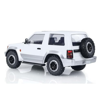 4WD 1/14 4X4 Wireless Control Off-Road Vehicles RC Crawler Car Model LDRC LD1297 Light System Motor Servo ESC Hobby Model(White) - color: White