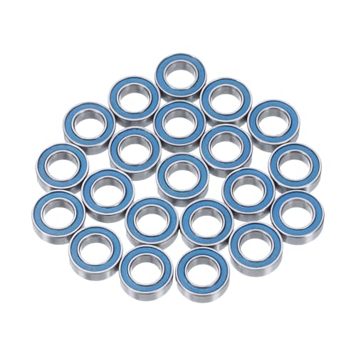 uxcell 20pcs MR95-2RS Miniature Deep Groove Ball Bearings 5x9x3mm Double Sealed Bearings (Blue) for Electric Motor, Home Appliances, Machinery, P6 (ABEC 3) - color: Blue, size: MR95-2RS