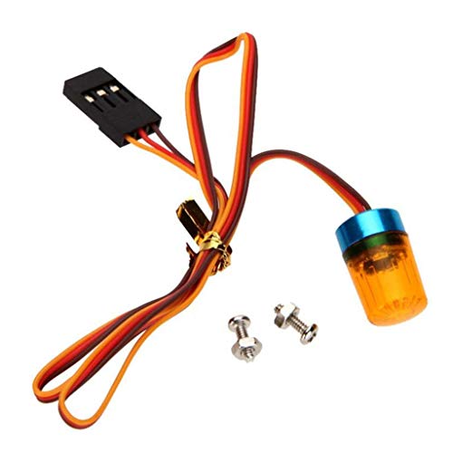 LED Strobing Rotating Flashing Light 9x15mm Lamp for RC Model Police Firefighting Ambulance Car Truck Lighting (Yellow) - color: 9x15mm, Yellow