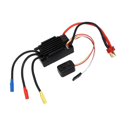 FTVOGUE 35A Brushless ESC Electronic Speed Controller for RC Cars with 4 Level Brake 8 Level Drag Brake for 1/10 Scale Short Course Trucks Buggies