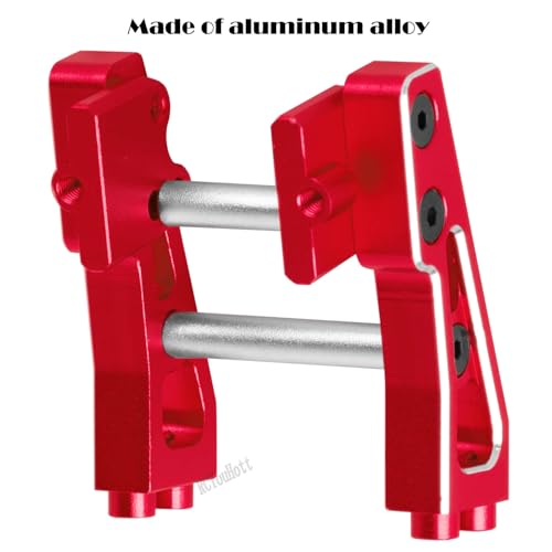 RC Aluminum Adjustable Wing Mount Upgrades Part for 1/14 Typhon Grom 223S (ARA2306,ARA2306s,ARA2106) RC Car,Adjustable Wing Mount Hops Up,Red - color: Red-(upgrades Part）
