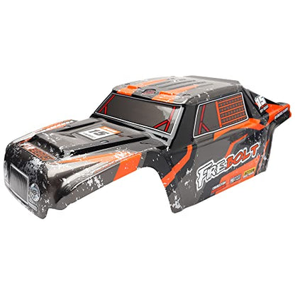 90144 Truck Car Shell Body Cover with Body Decal Spare Parts for 1:12 Bruhless Brushed 901 901A HM124 RC Car Trucks (Orange)