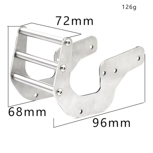 RC Bumper For LOSI For LMT 4WD 1/8 RC Car Front Bumper Metal Front Anti-collision Protection Bar Solid Axle Monster Truck Parts