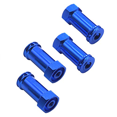 Share Goo Aluminum 12mm Wheel Hex Hub Adapters 25mm/30mm Extension Longer Combiner Compatible with Traxxas Slash 4x4 HQ 727 5807 Stampede 1/10 RC Truck Car (25mm) - size: 25mm