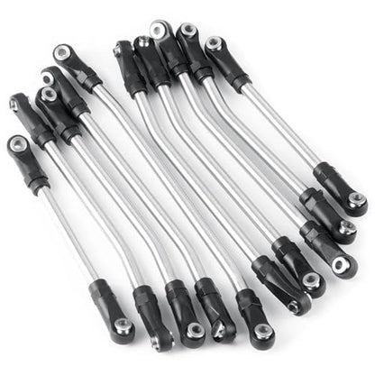 RC Links Linkage Compatible with Element for Enduro for Sendero 1/10 RC Crawler 10Pcs Steel Linkages Improve Clearance Suspension Links with Rod End