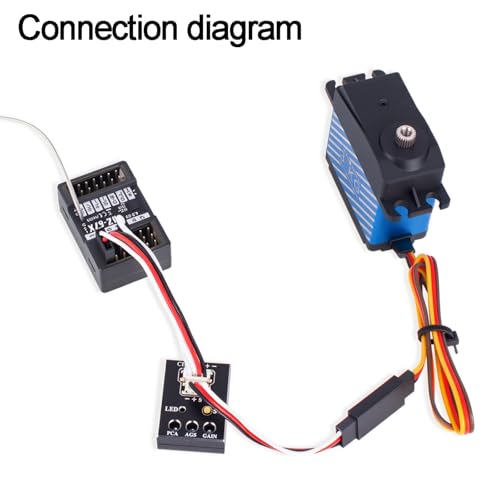 3 Axis Gyro Upgraded Mini Gyros - Automatic Stability Control Transmitter Gyroscope Sensitivity Adjustable for RC for RC Drift Racing Crawlers Cars Boats